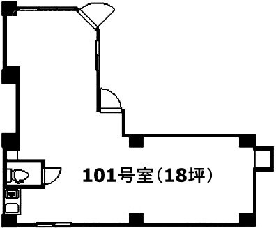 ヴィラコテトビル101 間取り図