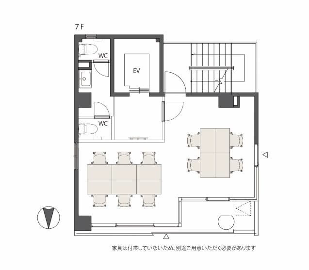 THE BASE 秋葉原ビル7F 間取り図