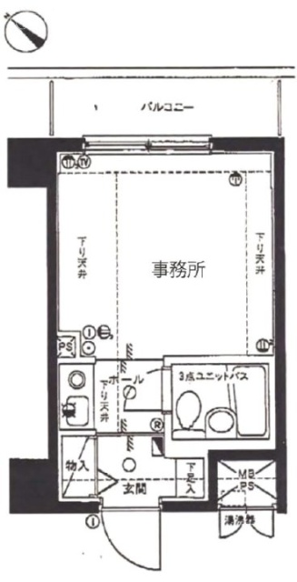 ライオンズマンション横浜第3ビル308 間取り図