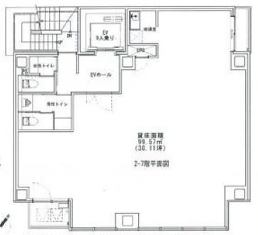 美倉ビル7F 間取り図