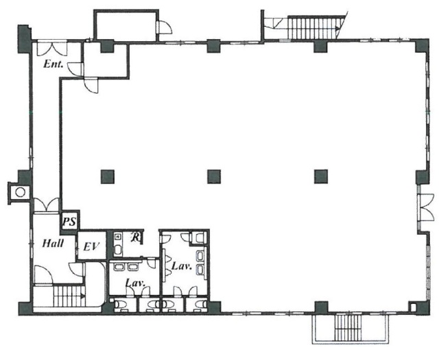 上地(かみち)ビル1F 間取り図