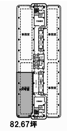 横浜STビル804 間取り図