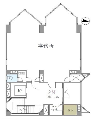南平台ツイン1F 間取り図
