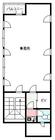 中野ラックスタービル4F 間取り図