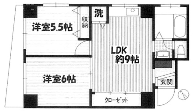 サンライズ入谷605 間取り図