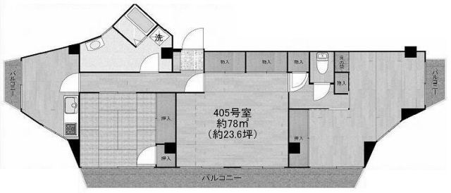 八大ビル405 間取り図