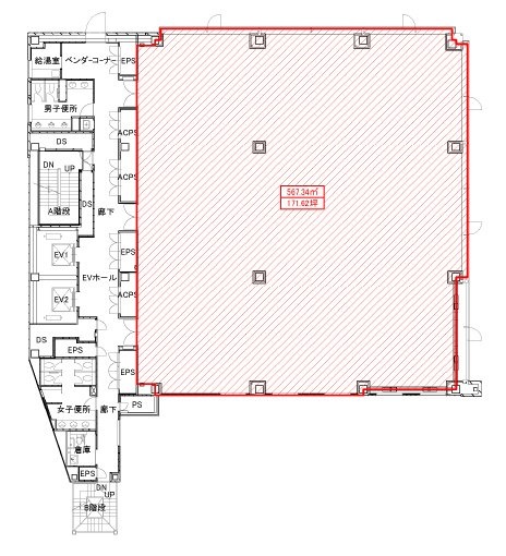 川崎ダイヤビル5F 間取り図