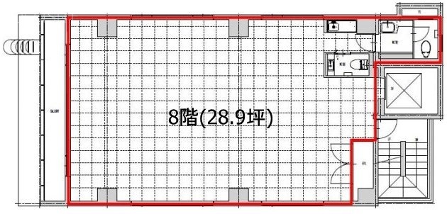 宝町千島ビル8F 間取り図