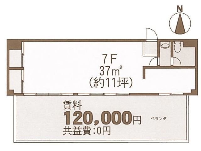 三栄ビル7F 間取り図