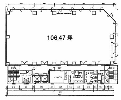 JP茅場町ビル4F 間取り図