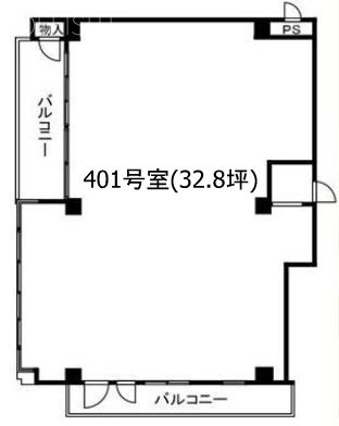 ストーク西新宿福星ビル401 間取り図