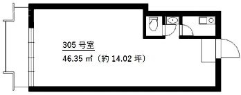 光雲閣305 間取り図