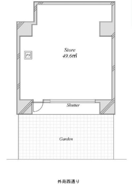 アクシア広尾B101 間取り図