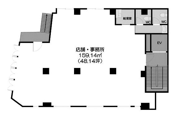 サンライズ六本木2F 間取り図