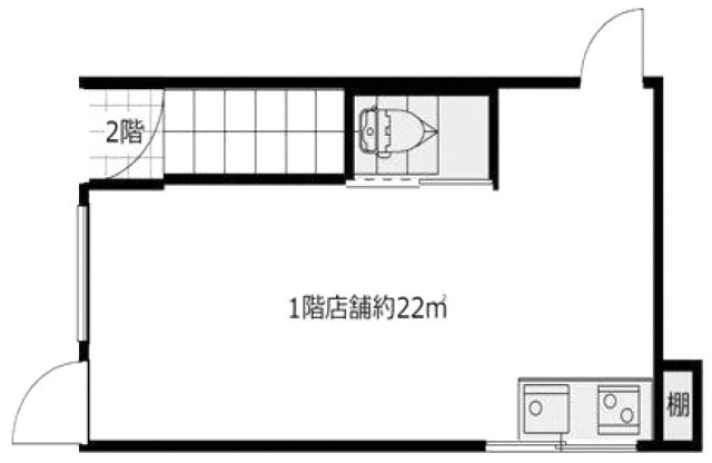 第2TMハイツビル1F 間取り図