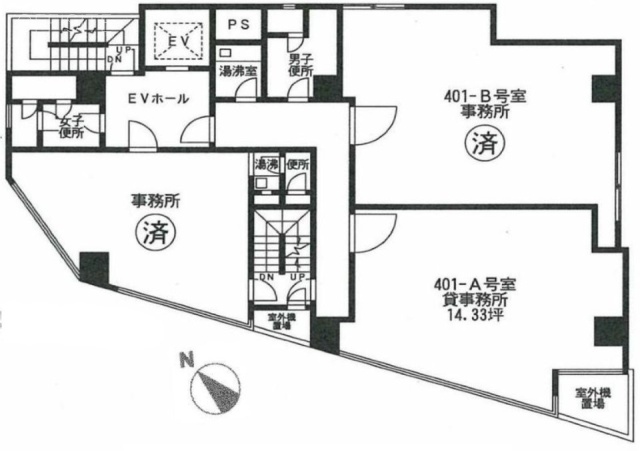 日本橋ニシキビル401-A 間取り図