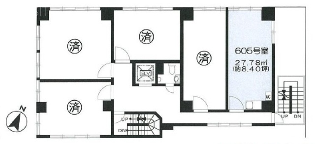 神田中央ビル605 間取り図