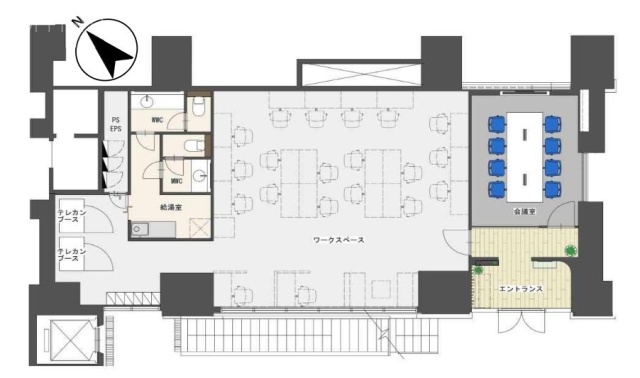 エルスタンザ恵比寿1F 間取り図