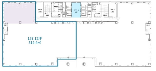 サンハマダ2F 間取り図
