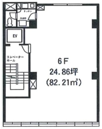 大和銀座一ビル6F 間取り図