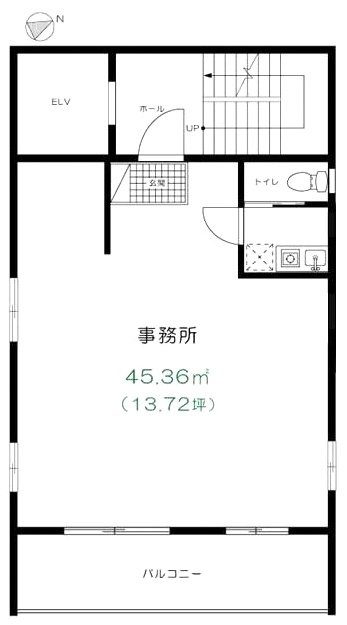 細川ビル4F 間取り図