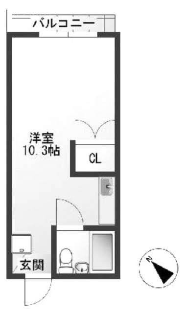 ヴィラタナカビル302 間取り図