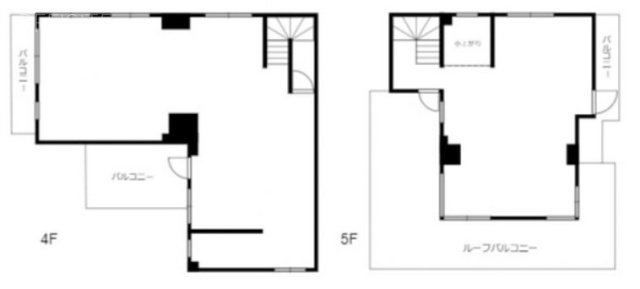 ベルデタカノ4F～5F 間取り図