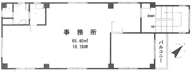岸ビル2F 間取り図