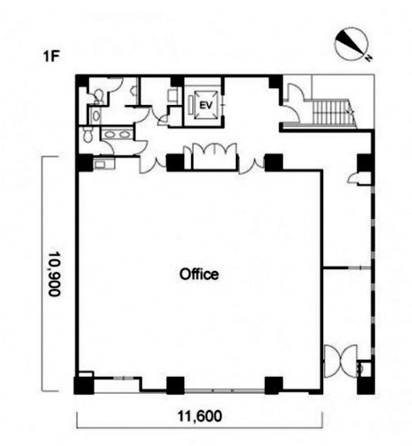 ニューセンチュリービル1F 間取り図