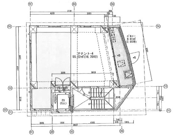 (仮)テイスティービル4F 間取り図