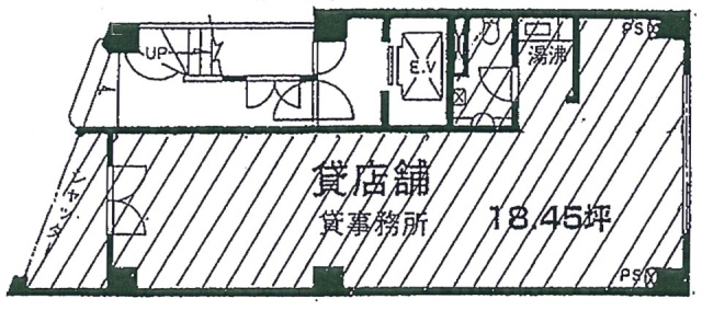 スリーオークスビル1F 間取り図