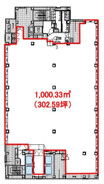 東京フロントテラス17F 間取り図