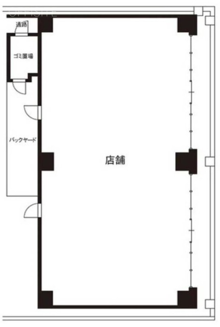 ミレーネ稲毛海岸ビル1F 間取り図