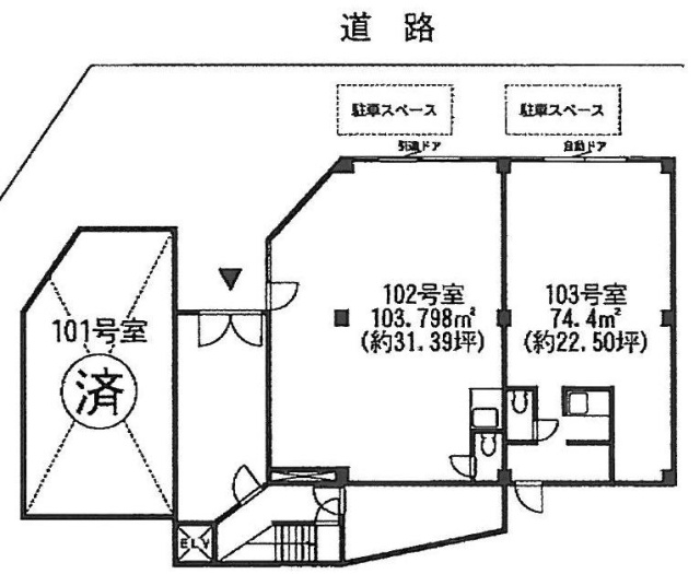 アーベイン平本ビル103 間取り図