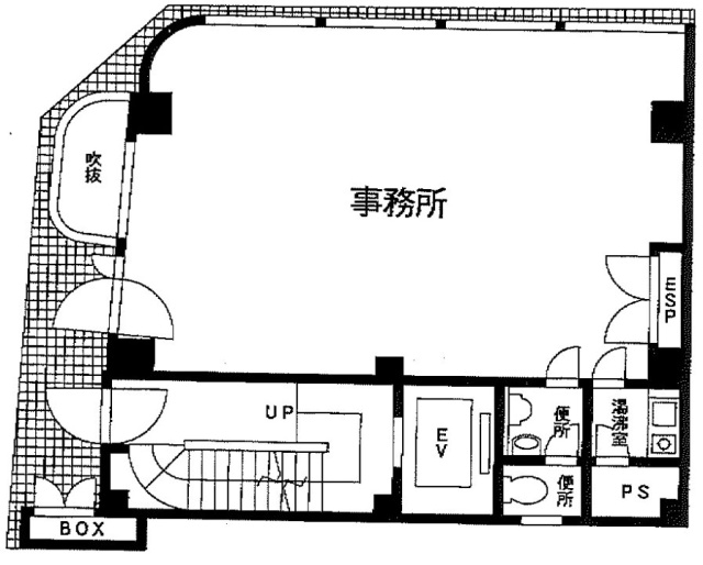 ルート人形町1F 間取り図