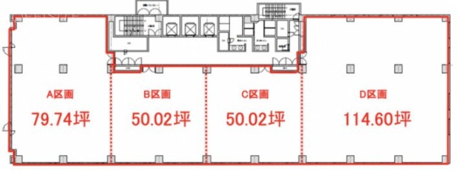 芝256スクエアビルA 間取り図