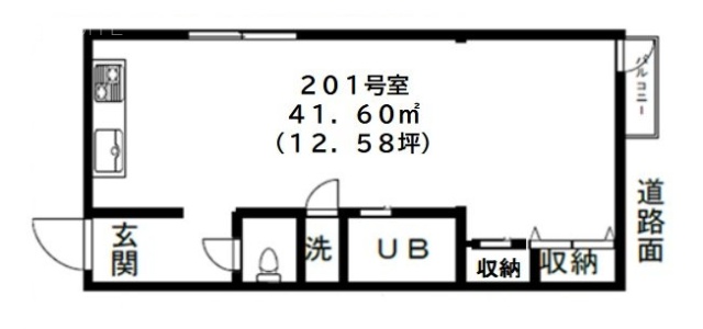 アーバン神山201 間取り図