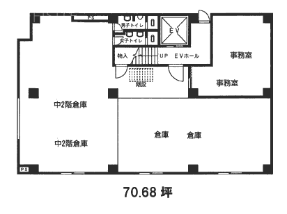 藤原ビル1F 間取り図