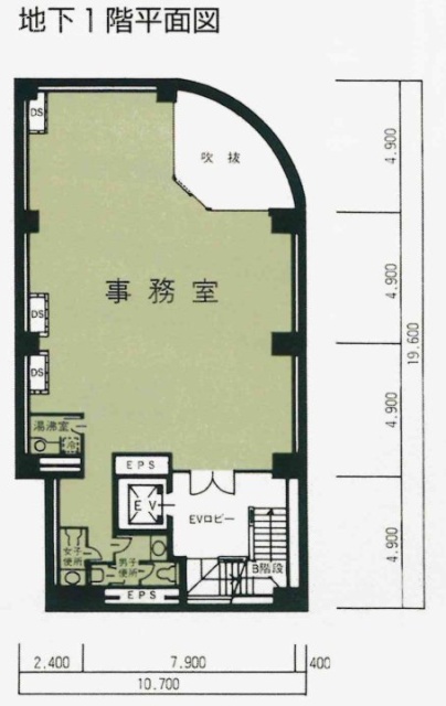 神野商事第二ビルB1F 間取り図