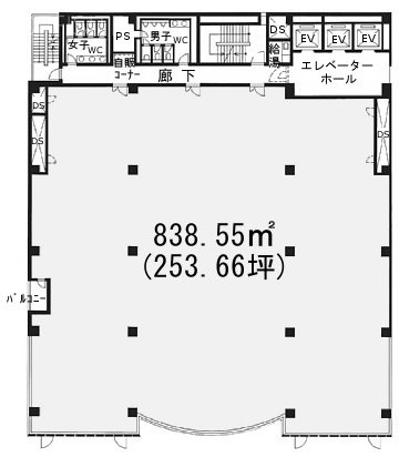 プライム新横浜ビル10F 間取り図