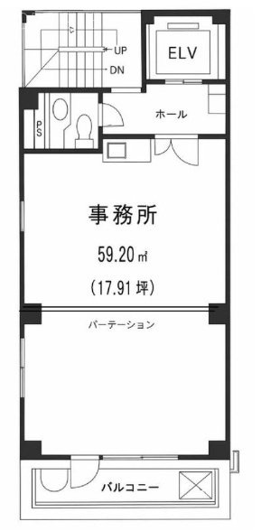 アオキビスポークビル5F 間取り図