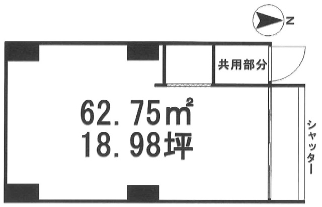 布帛会館ビル1F 間取り図