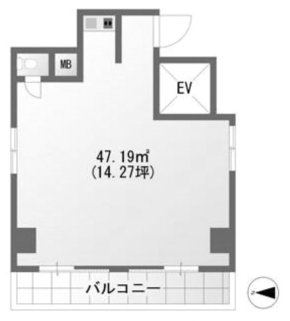 クリスタル亀戸ビル3F 間取り図