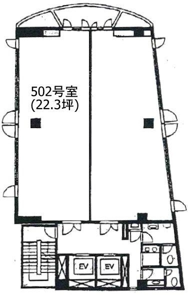 サンケイ(KKK)ビル502 間取り図