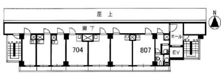 日本橋永谷ビル807 間取り図