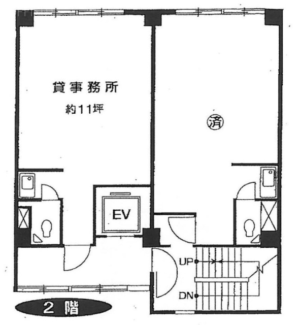 松本ビル2F 間取り図