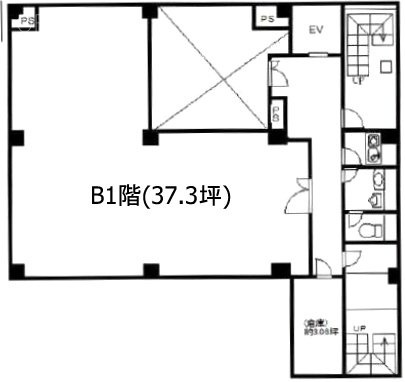 ワイゼムビルB1F 間取り図