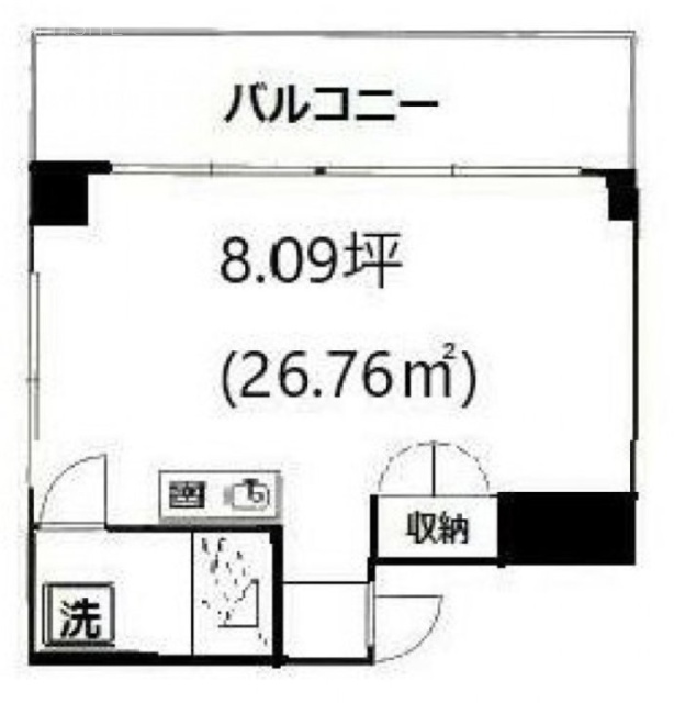 陽輪台みかみビル305 間取り図