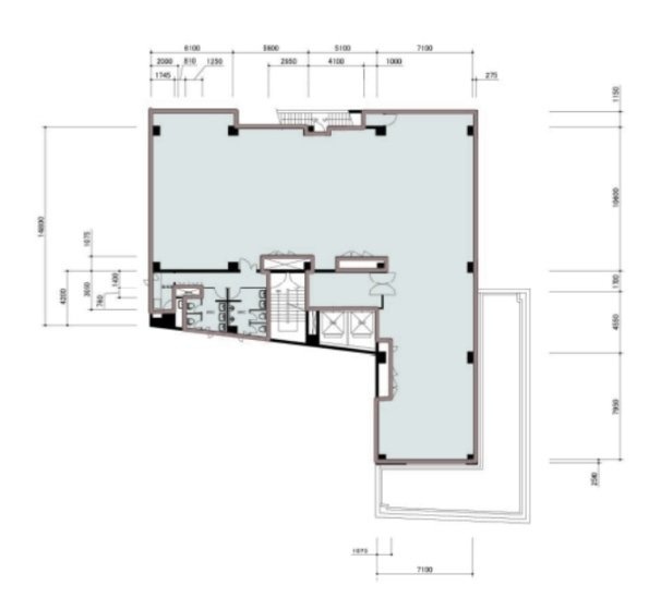 銀座THビル7F 間取り図