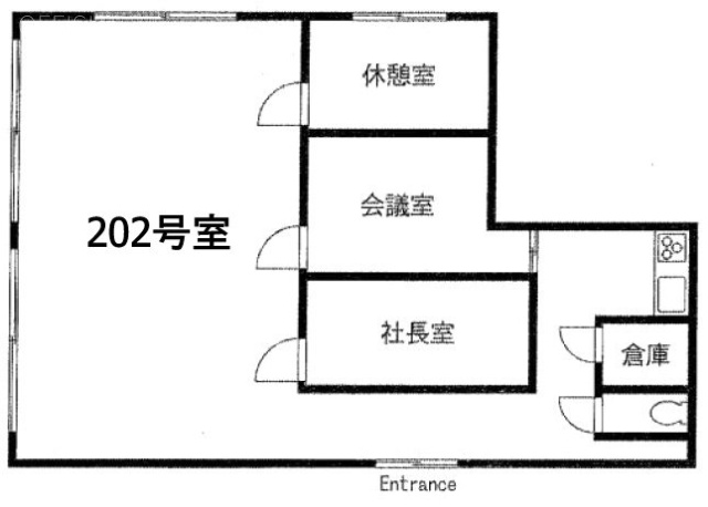 インペリアル横浜パークサイドビル202 間取り図